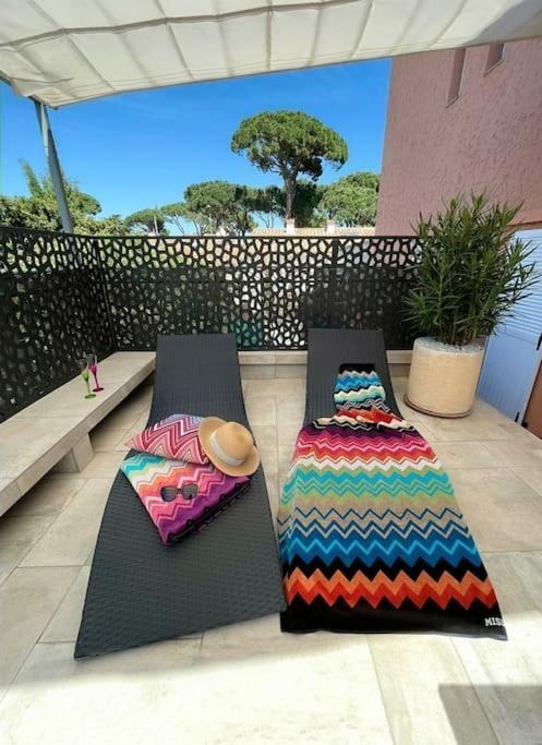 Studio Climatise, Terrasse, Parking Prive, 50M De La Plage Saint-Tropez Exterior photo
